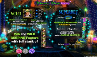 aperçu jeu Merlin's Magic Respins 2