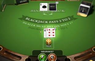 jeu Single Deck Blackjack