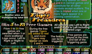 aperçu jeu Tiger Treasures 2