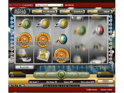 Jackpot de 11 millions d'euros à Mega Fortune